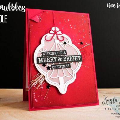 Stampin’ Up! Bright Baubles + Peaceful Prints Sale-a-Bration Designer Series Paper
